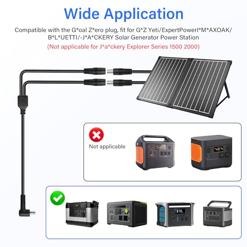 14AWG DC7909 Y Splitterkabel 90 Degree DC 8mm 1 Man tot 2 Vrouwelijke Converters voor Zonnepanelen 2Ft 3