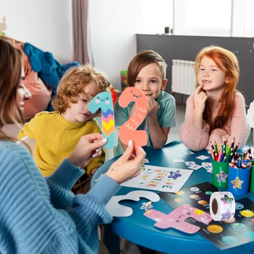 500st Glitter Star Stickers voor kinderen Reward, 1 Inch Sparkling Star Stickers Roll Zelfklevende kleur glanzend gedrag Tabel-tags voor doe-het-zelf Craft School Leraar 4