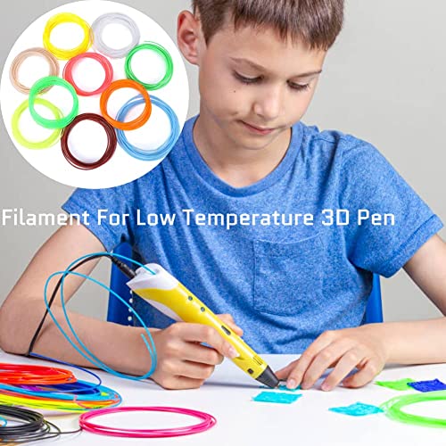 20 Kleuren 3D Refill Gloeistof voor 3D Pen Lage temperatuur en 3D-printer, gemaakt van PCL Materiaal 1,75m m 4
