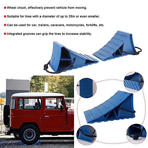 2 stuks Band Stopper, Portable Rubber Wheel Choke Non-Slip Tire Stop blok Parkeren Accessoires voor Auto Trailers Caravans Motorcycle Trucks 4