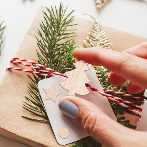 100st Kerstmis Houten Confetti Kerstboom Tafel Confetti Xmas Star Tafel Decoratie voor Vakantie Xmas Wedding Winter Party 4