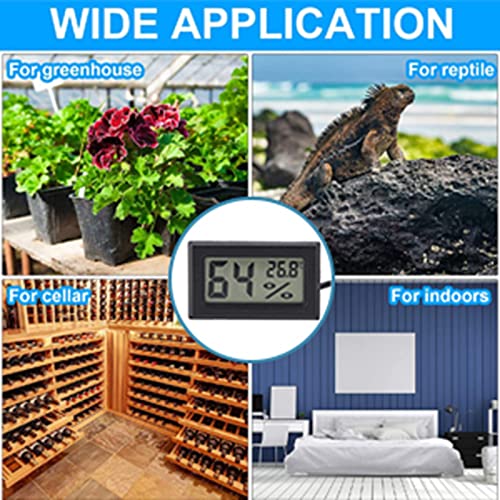 Ingebouwde Mini LCD Thermometer, Hygrometer met externe sonde voor Incubatoren, Brethren, Reptiel Tank, Aquarium, Aquarium 5
