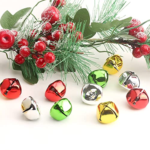 Bell Kerstboom Decoraties 60 Stukken Kerstboom Anger Bell Clips 30 mm Kerstboom Decoraties voor kerstboom (Kleur) 5