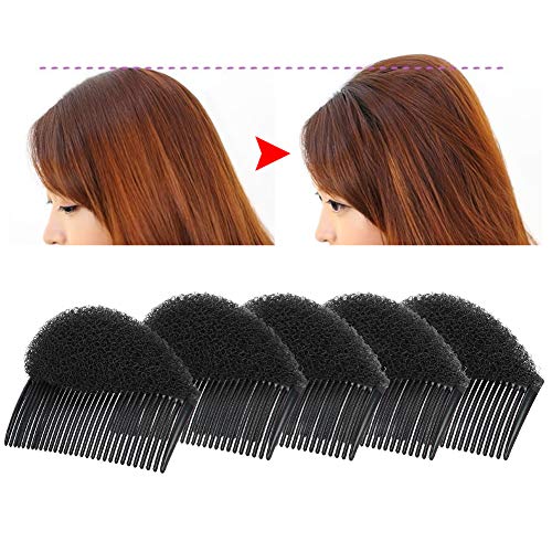 Haar pluizig pad5 stukken haar franje volume ponsen insert gereedschappen, haar vullen kam clip spons bun haar pad accessoires voor vrouwen meisjes diy kapsel 5