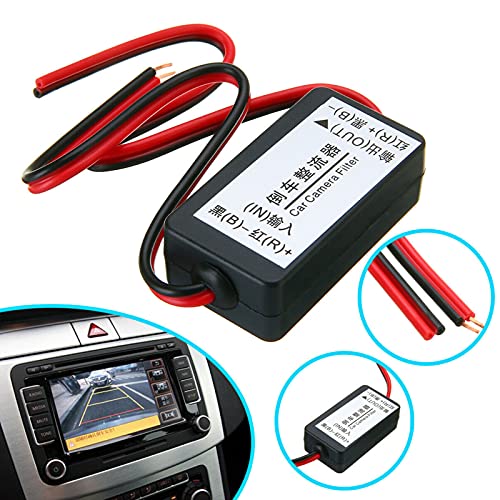 Backup Camera Rectifier, 12V DC auto achteraanzicht Power Relay condensator Filter Reverse Camera Rectifier Voltage Regelaars 5