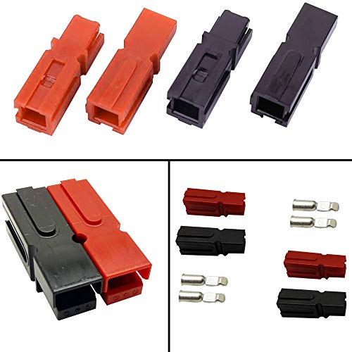 Stroomplug, snel loskoppelbaar, 30 A, 600 V, met stekker, rood/zwart, 20 stuks 5