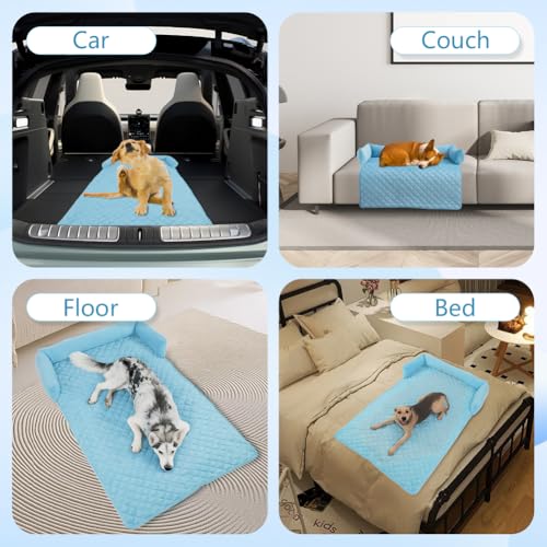 Hondendeken Sofa Protector, Hondendeken Sofa Protector,75x120cm,Korte pluche katoenvulling, Non-slip bodem,Wasbare hondenbed Sofa Protector Pet Sofa Mat voor thuis 3