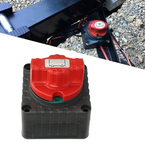 12-48 V 300A Batterij loskoppelen schakelaar Batterij storing Eenvoudige installatie voor Yacht Truck auto met koperen clips (Grey) 4