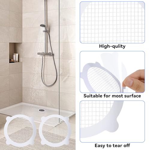 Wegwerpbare kapper 30 stuks Douchestrainer Drain Hair Strainer Keuken Drain Strainer Douche Drain Filter Patch voor badkamer Keuken Aanrecht Badkuip (10x8,7cm) 4