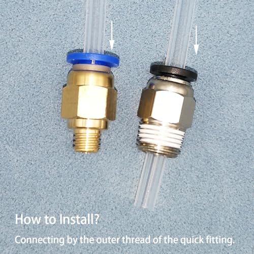 Teflon slang Transparante 5 m PTFE slang met 5 PC4-M6 en 5 PC4-M10 + 1 Snijder voor PTFE buisplug Connector 3D printer 1,75 mm GRANEN 4