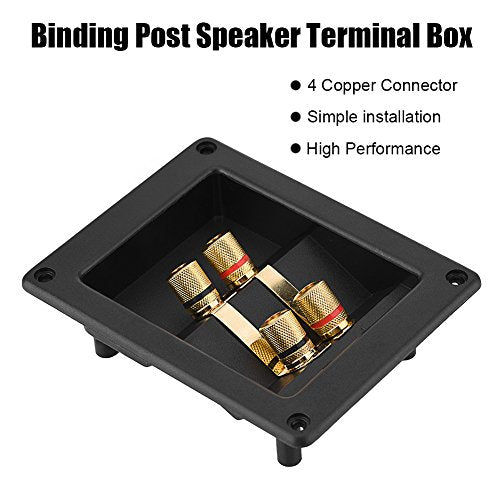 Speaker Junction Box, 4 Copper Terminal Terminals Kabel Connector Speaker Junction Box Akoestische Componenten 3