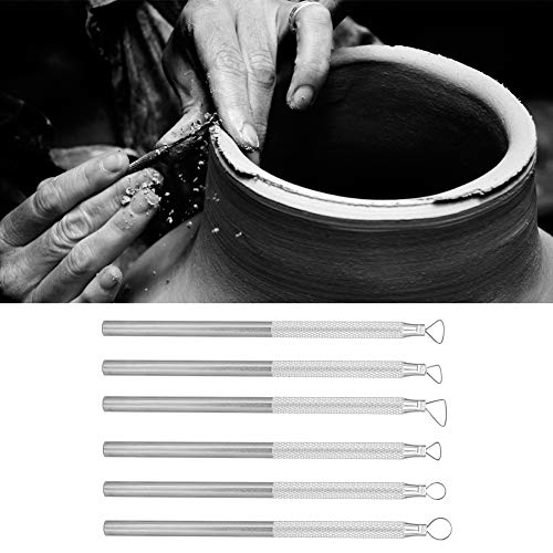 Clay Scraper, 1 Set 6 stuks Clay Sculpting Tools Aluminium Klei Keramiek Poterij Vormen Pen DIY Craft Art Projecten Supplies, Sculpture Shaping Tools 5