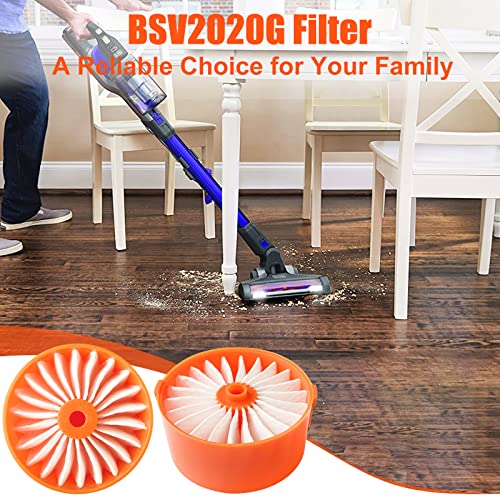 4 pakketfilterelement voor zwart + DECKER BSV2020 BSV2020G BSV2020WAPB Draadloze stofzuiger accessoire 3