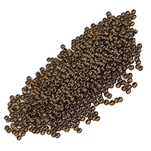 Ronde Spacer Kralen, DIY Stopper Kralen Makkelijk te gebruiken sieraden maken Stopper Kralen Duurzaam 500Pcs Knijp kralen voor ketting armband DIY(Bresze)