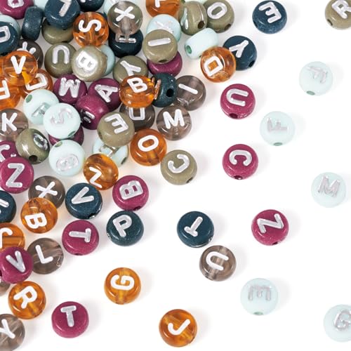 48g acryl brief kralen 7mm platte ronde alfabet kraal eerste brief ambachtelijke kralen voor vriendschap armbanden ketting oorbellen sieraden maken