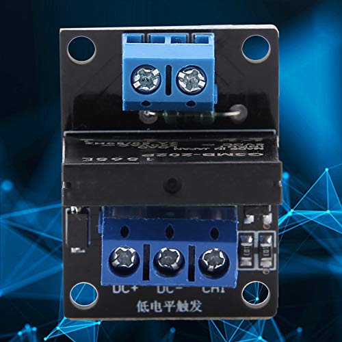 SSR Module, Solid State Relay, Solid State Relay Module, 1 Channel DC 5V/12V 2A SSR Module Board met Fuse Low Level Trigger, Solid State, Controls (12V) 4