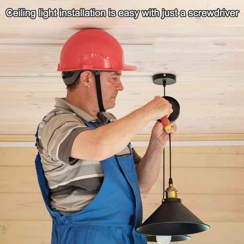 Universele montagekit voor lamp 130mm (5,12 inch), 2 sets Ronde Plafondplaat met verlichte kruisstang met schroef voor wandlamp, hanglamp 5