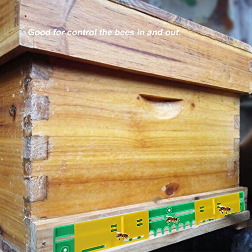 Beehive Entrance, Beehive Gate Anti-Escape Reducer Door voor In/Out Bijen, Verpakking van 5 4