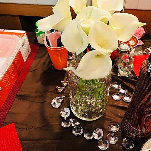 Acryldiamanten Ca. 145 stuks 20mm Diamond Crystals Transparant kristal Transparant tafeldecoratie Sprinkle Decoratie Bruiloft Decoratie (20mm Diameter) 4