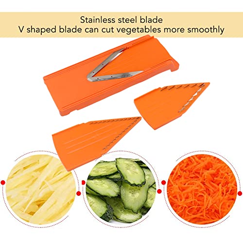 V Slicer Mandolin Cutter, Multifunctionele Mandolin Slicer voor Keuken, Handmatige groentesnijder voor Potato Uien Wortel Julienne