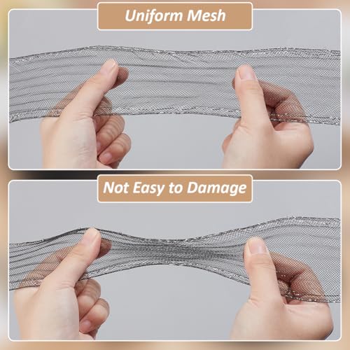 25 yards stijve paarse vlecht, ongeveer 5,5 cm breed paarse mesh vlecht trim met bling rand polyester uitbenen haar lint voor het uitbenen naaien trouwjurk accessoires, Zwart 4