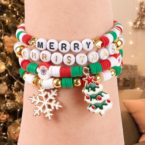 3186 stuks kerstkralen voor het maken van sieraden, alfabet letterkralen voor armbanden, kettingen maken, kleibedels voor meisjes, kinderen, sieraden, doe-het-zelf ambachten 5