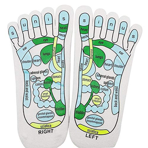 Acupressure Reflexology Sokken Voetmassage Reflectiegebied Schematisch Sokken Voetdrukpunt Acupressure Massage Hulpmiddel Sokken helpen de bloedsomloop te verbeteren
