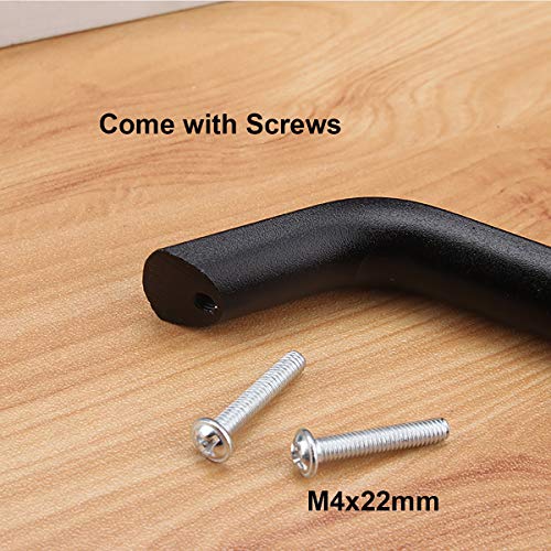 10 st. Keukenhandgrepen Zwarte Keukenkast deurkruk Keuken Cupboard trekken Drill Hole Spacing 128mm (Matte Black) 3