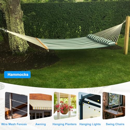 M4 x 11mm oogschroeven met noot, 6 Pack 304 Roestvrij staal tillen schouders, Eyebolt Lift draadschroeven voor opknoping, zilver 4