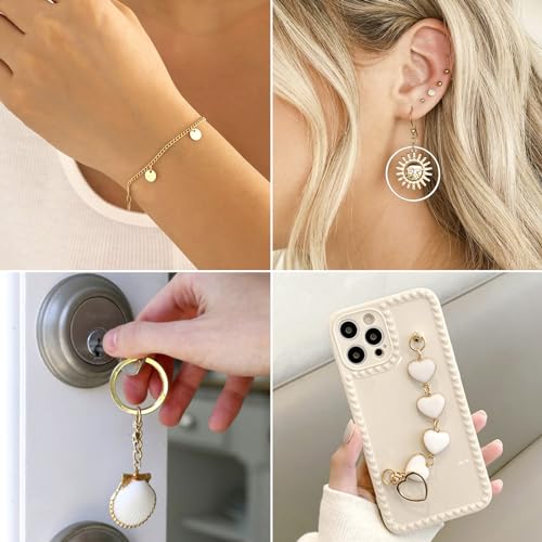 Open Jump Rings, 304 Roestvrij staal sluiting maar niet Soldered Jump Rings, Real 18K Gold Plated, Metalen Split ringen voor DIY Sieraden Reparatie Maken, 500 stuks 5