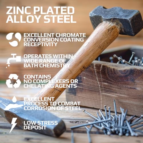 Panel Pins Afwerking Nagels Veneer Pins (verpakking van 100) Geel gegalvaniseerde Nail Gegalvaniseerd Heavy Duty for DIY and Crafts Home Decor Houtwerk Meubels Bouwgrootte: Lengte 60mm Diameter Nagels 2.5mm 4