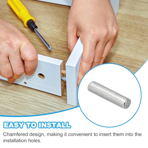 304 Roestvrij stalen naalden 1.5 x 10 mm, 100 stuks Metalen pennen voor Shelf Steunen voor Bunk bevestiging Meubilair Bevestiging 5