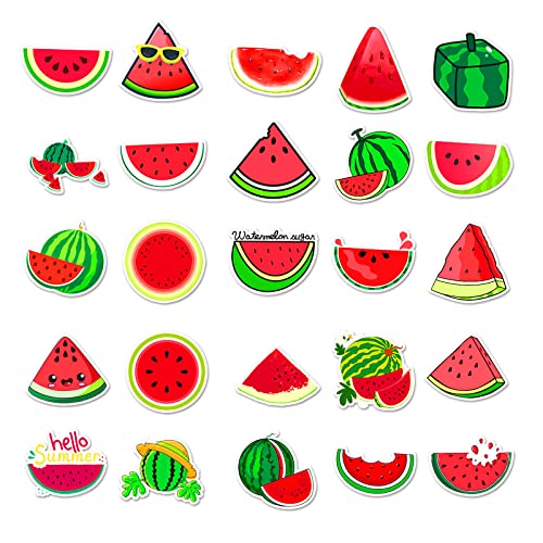 Watermeloen Sticker Set Stickers Kinderen Tieners 50 stuks Dieren Waterdicht Vinyl Stickers Laptop Skateboard Koffer Helm Auto Fiets mobiele telefoon Motorrijwiel Bike Scrapbook Geschenkendagboek 3