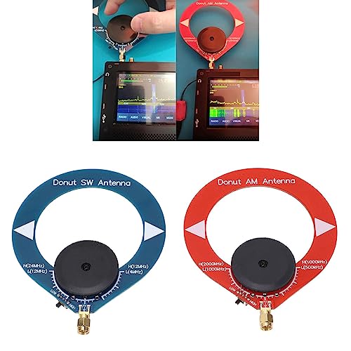 2pcs AM donut mini loop antenne voor draagbare radio-anti-inmenging MW SW korte golven