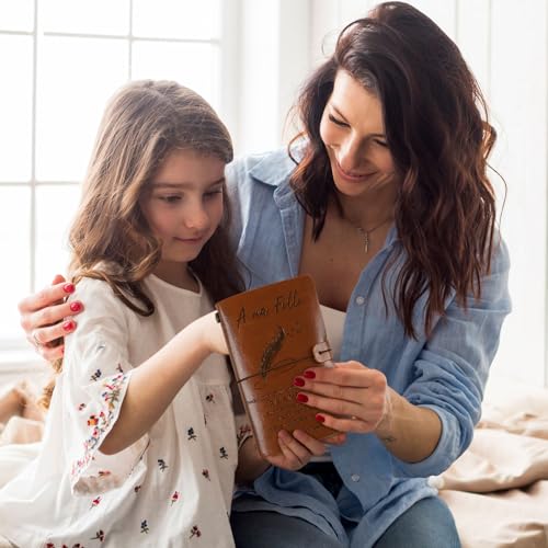 Dagboek voor meisjes reis dagboek vullen notitieboek A6 leder voor mijn dochter notebook Vintage Gift Girls Kerstmis verjaardag afstuderen 4