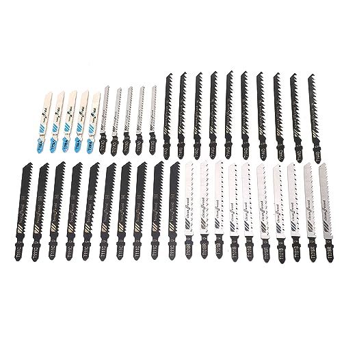 40-Piece puzzelblad van hoge snelheid staal voor het snijden van hout beter zagen, breed toepassing, in totaal 40 stukken, solide Shaft, Premium Materiaal 5