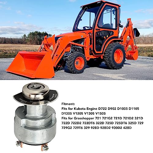 Ontstekingssleutelschakelaar, ontstekingsschakelaar 183827 Ontstekingssleutelschakelaar voor Kubota-motor D722 D902 D1005 D1105 D1305 V1205 V1305 V1505 3