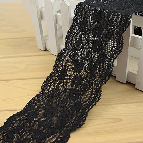 3m x 10cm Lace Trim Vintage Lace Ribbon Border Katoen Decoratieve Lint Decoratieve Lint Decoratieve Lint Decoratieve Lint Stof Kant Trim voor DIY Ambachten, Bloemenverpakking, Tafelkleed Decoratie, Cadeaupapier
