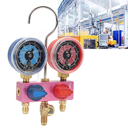 Mini G1/4 metalen knoop Kenmerkende drukmeter met PTPE pakkingzegel voor R22 R32 R410A Koelmiddel 4