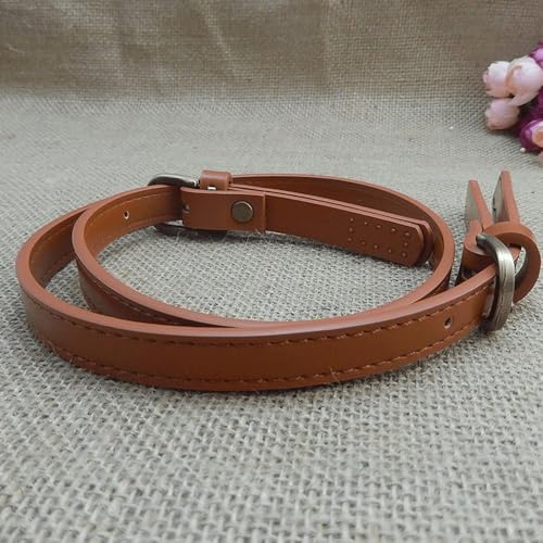 Zee 2 stuks PU lederen schoudertas riemen verstelbare handtassen riem vervanging handvat riemen riemen tas handvat met verstelbare riem (Brown) 4