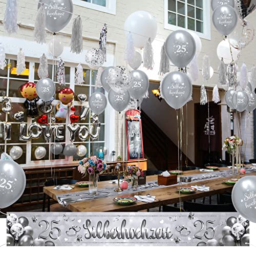 ballonnen zilveren bruiloft(A) 4