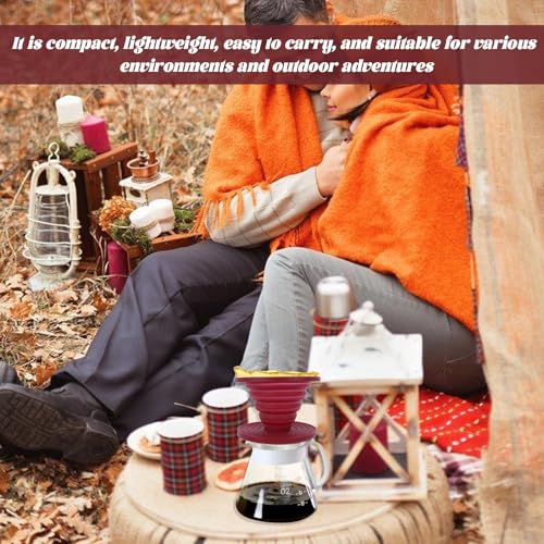 Koffie Filter Camping Koffie Filter Opvouwbare Koffie Filter Houder Siliconen Koffie Dripper Draagbare Koffie Filter Opvouwbaar voor thuis Camping reizen 4