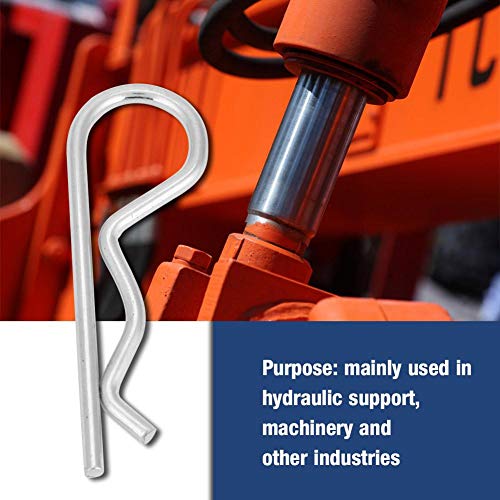 Splint, 10 stuks Gegalvaniseerde vereisten B-type splintclips haarnadeel geplooide halterbalk (4 x 75 mm) 4