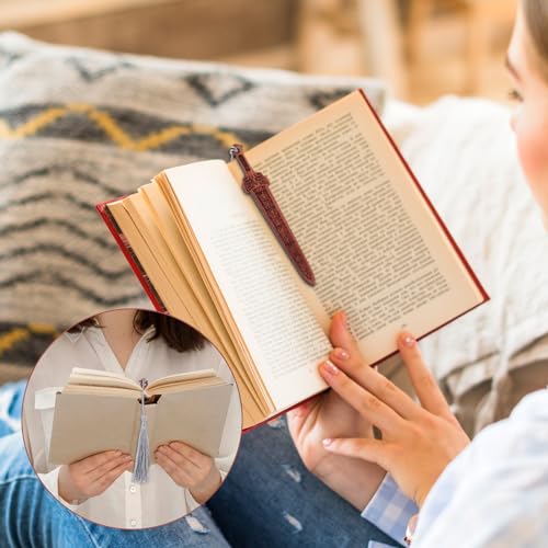 2 stuks Zwaardvorm Houten bladwijzers, creatieve vintage stijl bladwijzer, handgemaakte Reading Page Markers, hout bladwijzers voor mannen ambachten 5
