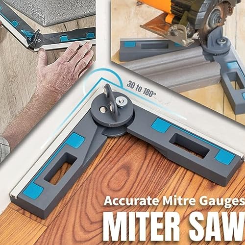 Nauwkeurige Mitre Meters, Mitre Meethulpmiddel 30 tot 180 graden Hoek Nauwkeurige aluminiumlegering voor houtbewerking