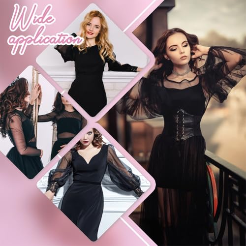 Afneembare mouwen voor bruiloft, lange tule sleeves, afneembare puff sleeves voor bruidsjurk, bruid, arm accessoires 5