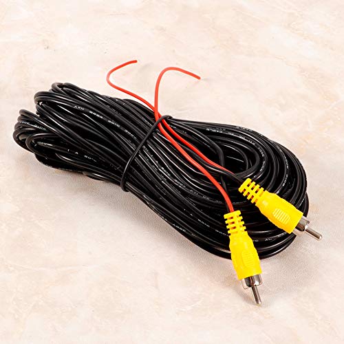 RCA-kabel, 15m naar man naar man AV audio videokabelkabel voor auto achteruit camera DVD CD-speler TV Box, #455 5