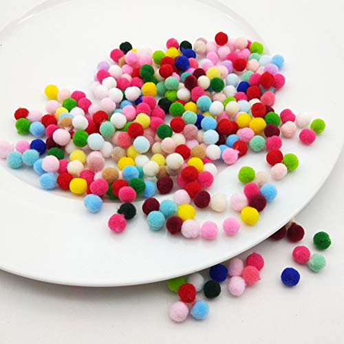 Pompoms Set - 2000 Stukjes, 10mm, Fluffy pluche ballen voor ambachten en DIY creatieve ambachten 5