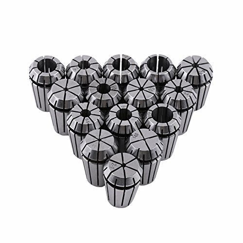 er20 Collet Set + 15 st ER20 Spring Collet Set voor CNC Graveren Machine en Malen Gereedschappen 1 tot 13mm Router Collet Vervanging Accessoire + er20 Metric Collet Set 5