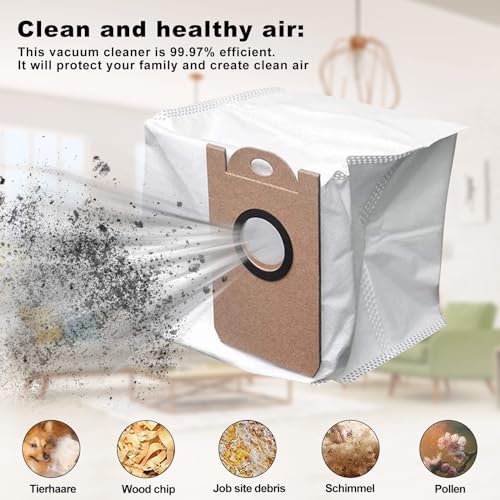 6 Pack Leakproof speciale grote capaciteit stofzakken voor Proscenic M7 Pro stofzuiger accessoire 3